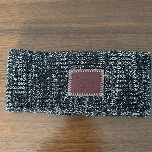 Love Your Melon Black and White Knit Headband